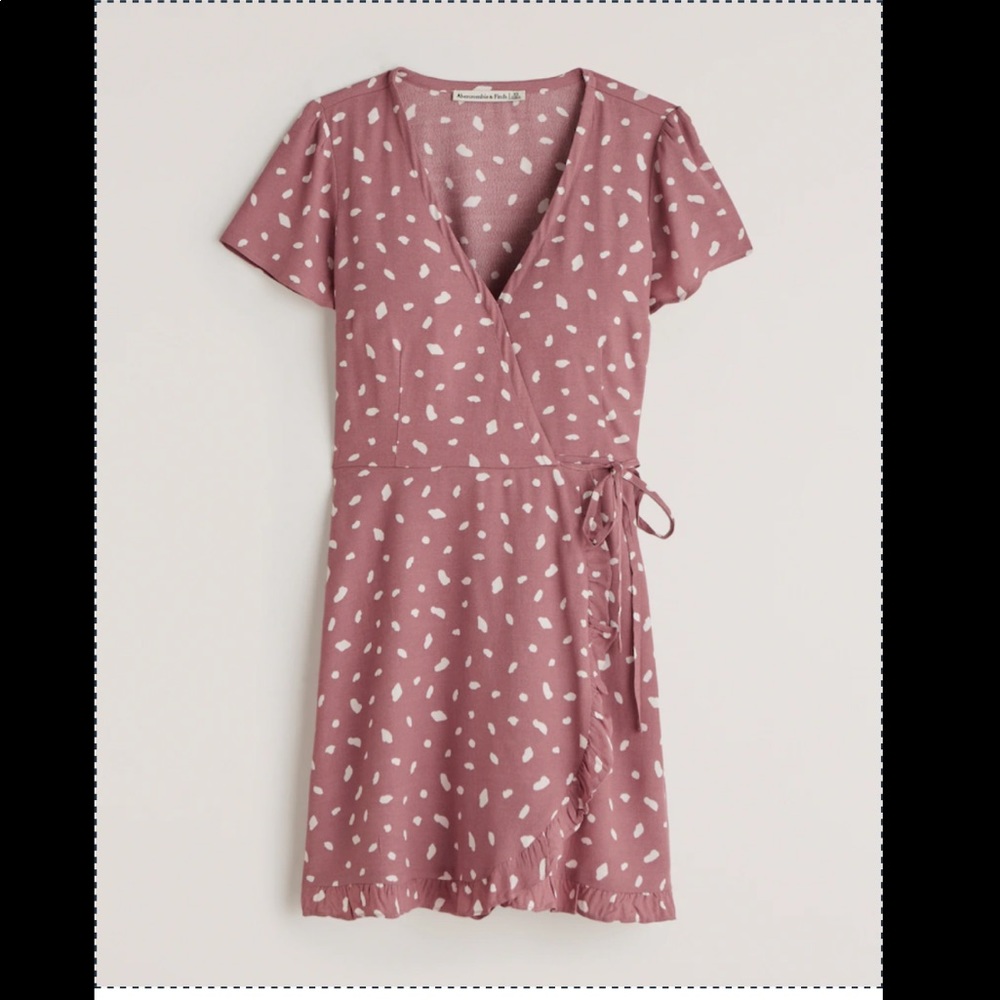 Abercrombie and Fitch Ruffle Wrap Mini Dress